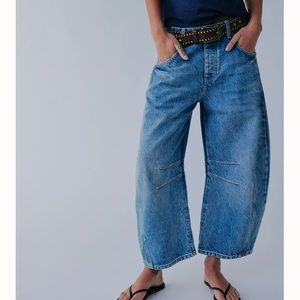 Only worn once free people horseshoe jeans